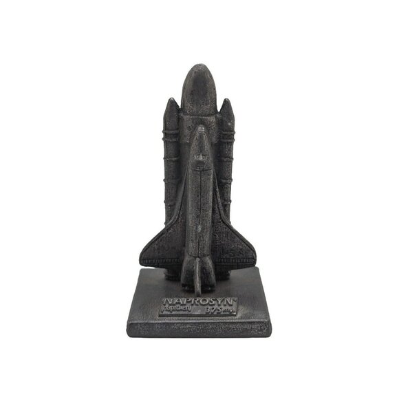 VTG NASA Space Shuttle Mini Pewter Figurine NAPROSYN Advertising Paperweight HTF - Picture 1 of 5